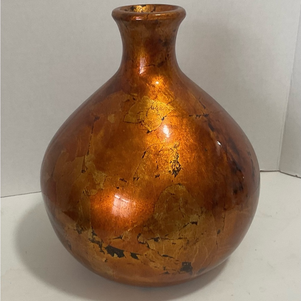 Ceramic Amber Decorative Vase - Unbranded